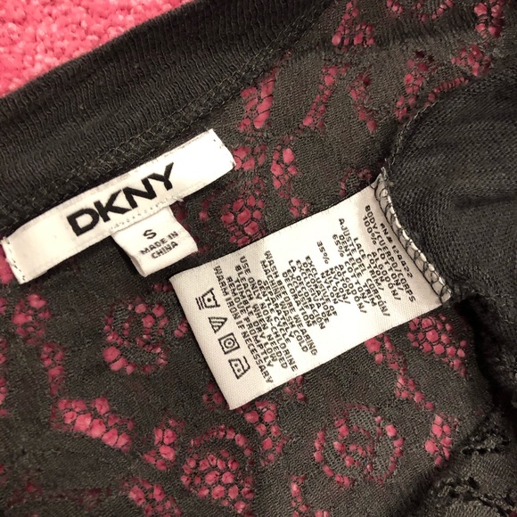 DKNY Partial Lace Cardigan Women size S - Picture 6 of 8